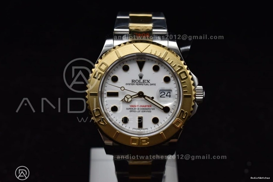 GMF Reliable on Best White Plated SS 1202 Dial YG 116623 YG Edition Yacht-Master Bracelet SA 0921